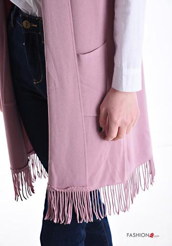 Weste mit Taschen mit Fransen - ph 4