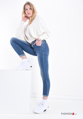Jeans en Coton  avec poches denim - ph 5