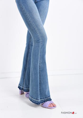 Jeans en Coton  avec poches évasé - ph 4