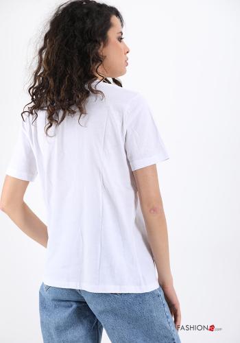 T-shirt aus Baumwolle Kunstmuster - ph 2