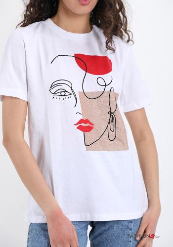 T-shirt aus Baumwolle Kunstmuster - ph 4