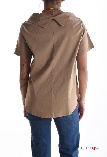 Blusa maniche corte con colletto - ph 2