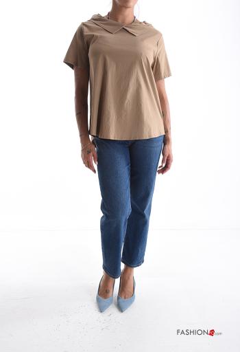 Blusa maniche corte con colletto - ph 5