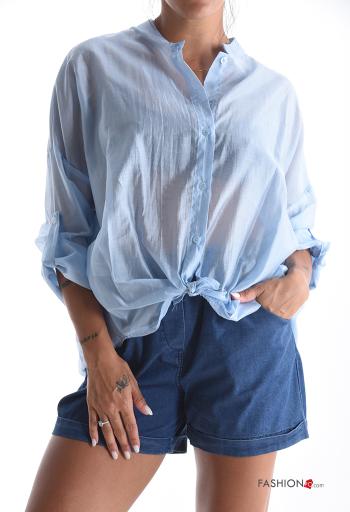 lange ärmel chiffon Bluse mit Knöpfen - ph 1