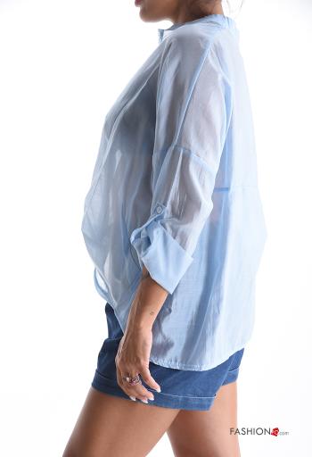 lange ärmel chiffon Bluse mit Knöpfen - ph 3