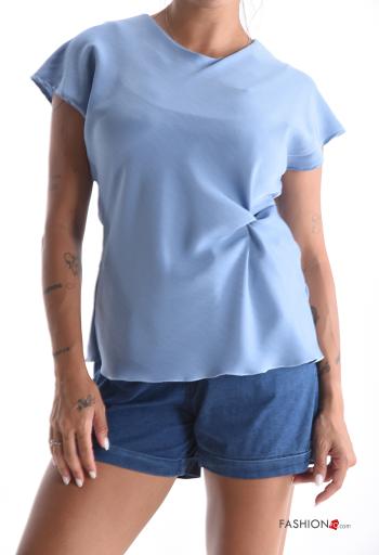 Blusa maniche corte con bottoni