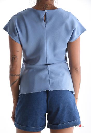 Blusa maniche corte con bottoni - ph 2