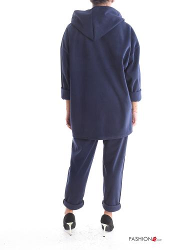 Traje de deporte con cinturón con cremallera con capucha con bolsillos - ph 2