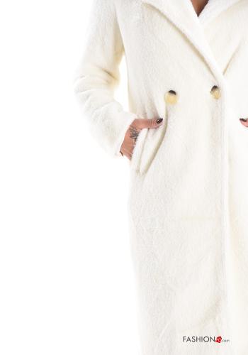 Cappotto pelliccia sintetica con fodera con bottoni con tasche - ph 4