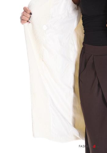 Cappotto pelliccia sintetica con fodera con bottoni con tasche - ph 5