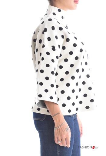Polka-dot Sweater Rollneck 3/4 sleeve - ph 3