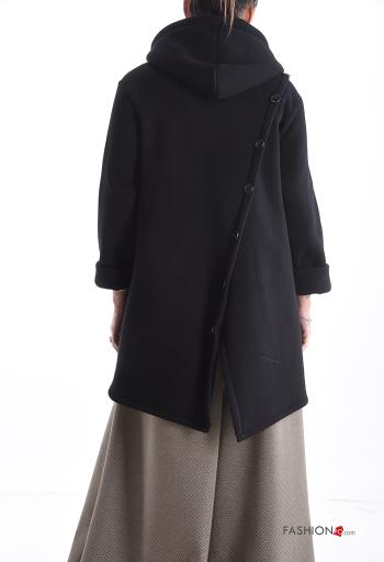 Veste en Coton molleton brossé avec poches à boutons à capuche avec fermeture éclair - ph 2