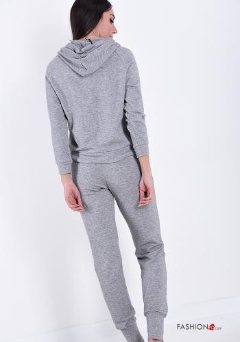 Sports suit  with pockets with ribbon hooded - ph 2