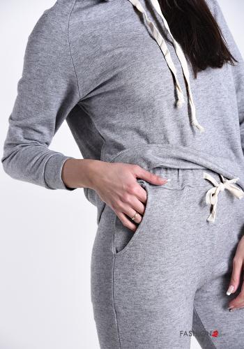 Sports suit  with pockets with ribbon hooded - ph 4