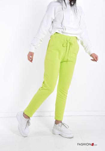 Hose aus Baumwolle  mit Taschen mit Schleife - ph 1