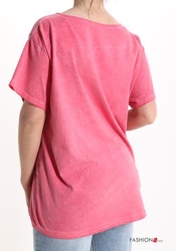 Cotton T-shirt with v-neck - ph 2