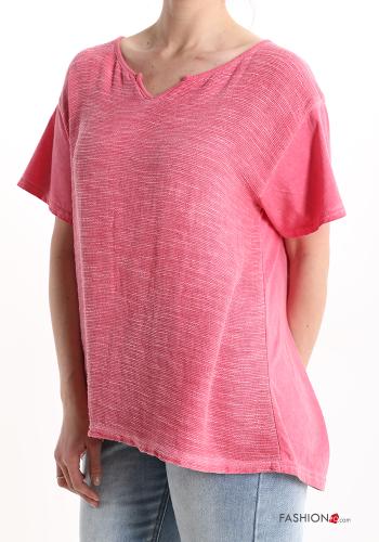 Cotton T-shirt with v-neck - ph 3