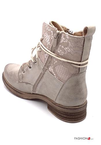 Bottes militaires dentelle avec fermeture éclair - ph 4