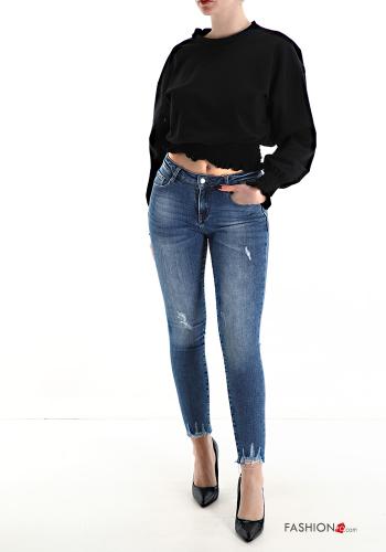 Jeans aus Baumwolle mit Taschen - ph 5