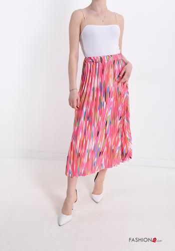 Multicoloured pleated Skirt - ph 5