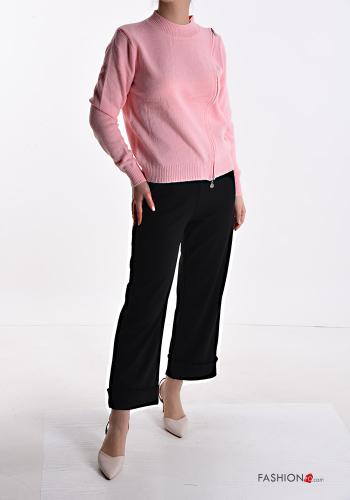 Maglione girocollo con zip - ph 5