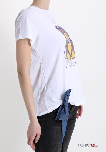 Patterned T-shirt with bow - ph 3
