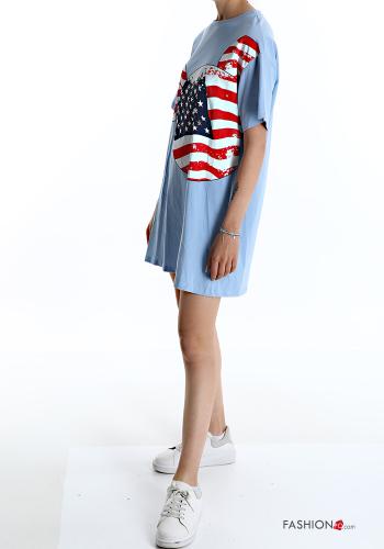 Vestido em Algodão Padrão Estampado - ph 3