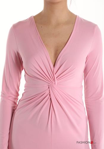 Robe longue avec fonte décolleté profond - ph 4