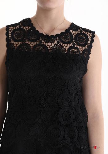 lace trim Cotton Tank-Top - ph 4