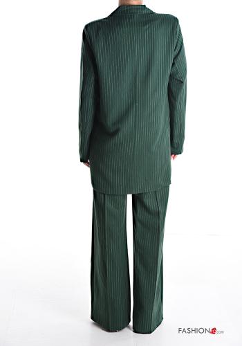 Tailleur oversize Fantasia righe con bottoni con fodera - ph 2