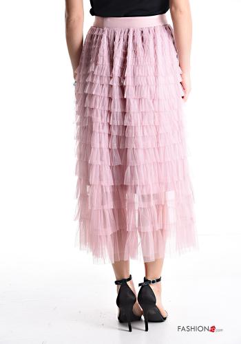 Gonna tulle Longuette con balze con elastico - ph 2