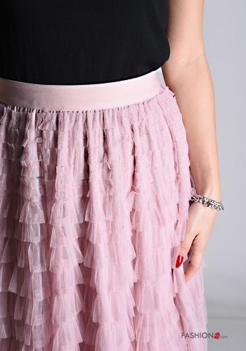Gonna tulle Longuette con balze con elastico - ph 4