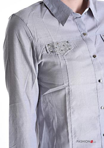 Cotton Shirt with rhinestones - ph 4