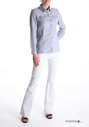 Cotton Shirt with rhinestones - ph 5