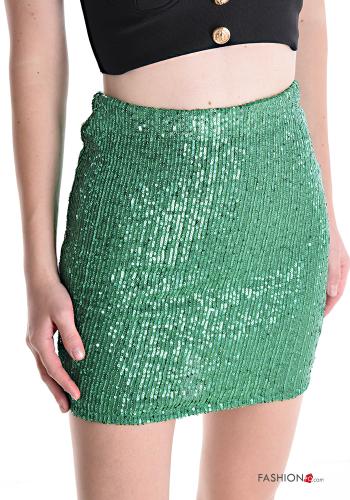 Mini skirt with sequins with elastic - ph 4