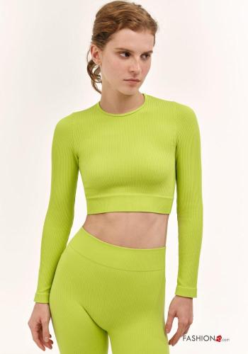Ribbed long sleeve seamless Top - ph 1