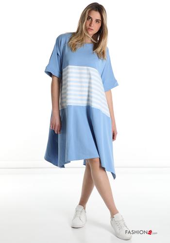 Robe en Coton Imprimé à rayures - ph 1