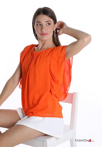 Blouse  with flounces with buttons - ph 3