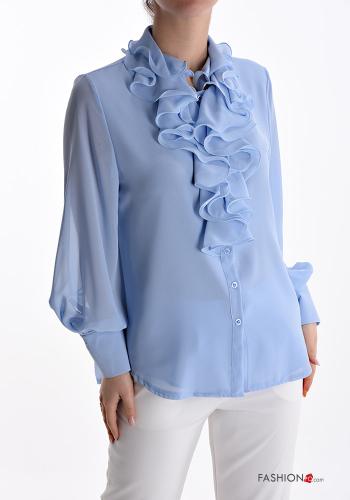 Camicia con balze scollo a V - ph 1