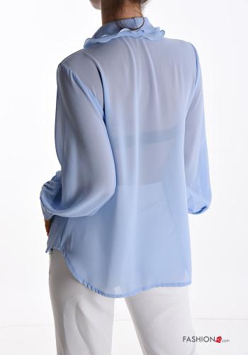 Camicia con balze scollo a V - ph 2