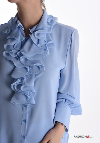 Camicia con balze scollo a V - ph 4