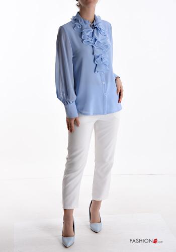 Camicia con balze scollo a V - ph 5