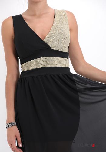 Robe Sans Manches encolure en V lurex - ph 4