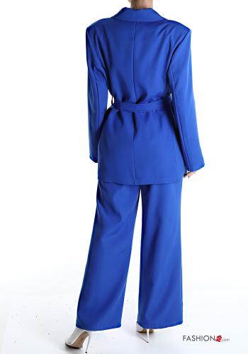Tailleur con fodera con tasche con cintura con bottoni - ph 2