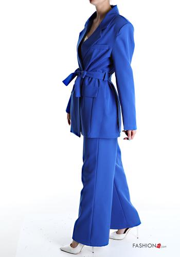 Tailleur con fodera con tasche con cintura con bottoni - ph 3