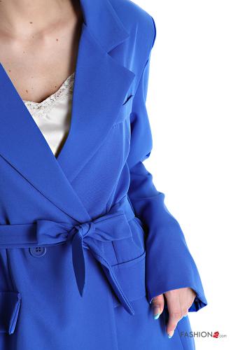 Tailleur con fodera con tasche con cintura con bottoni - ph 4