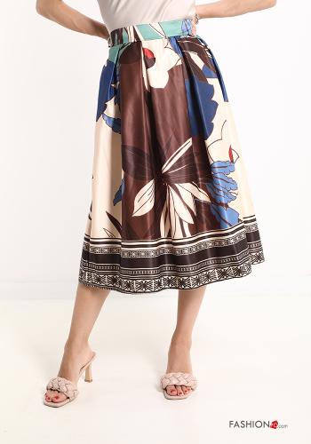 Patterned balloon midi Skirt - ph 1
