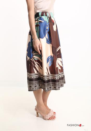 Patterned balloon midi Skirt - ph 3