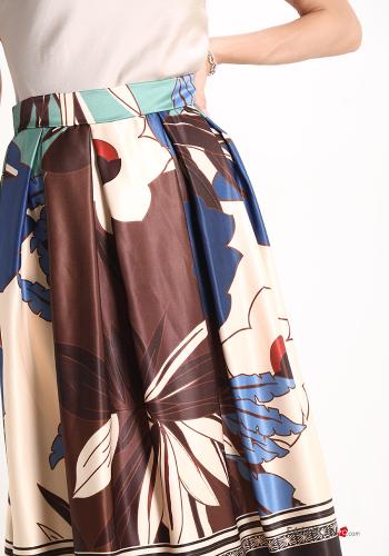 Patterned balloon midi Skirt - ph 4
