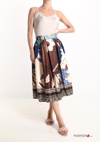 Patterned balloon midi Skirt - ph 5
